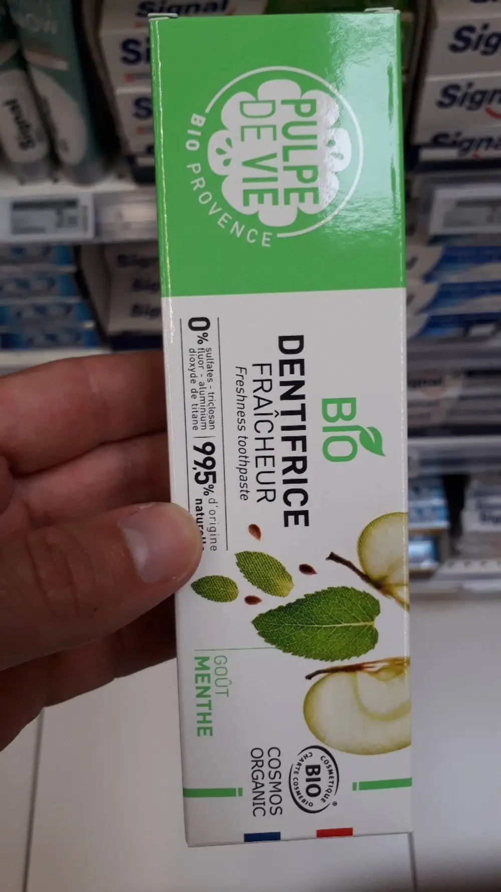 PULPE DE VIE - Dentifrice fraîcheur bio goût menthe