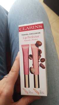CLARINS - Travel exclusive - Lip perfector 01 rose & 02 apricot
