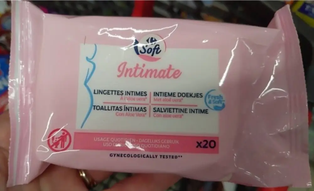 CARREFOUR SOFT - Lingettes intimes