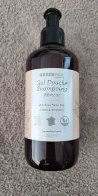 GREEN SPA - Gel douche shampoing abricot à l'aloe vera