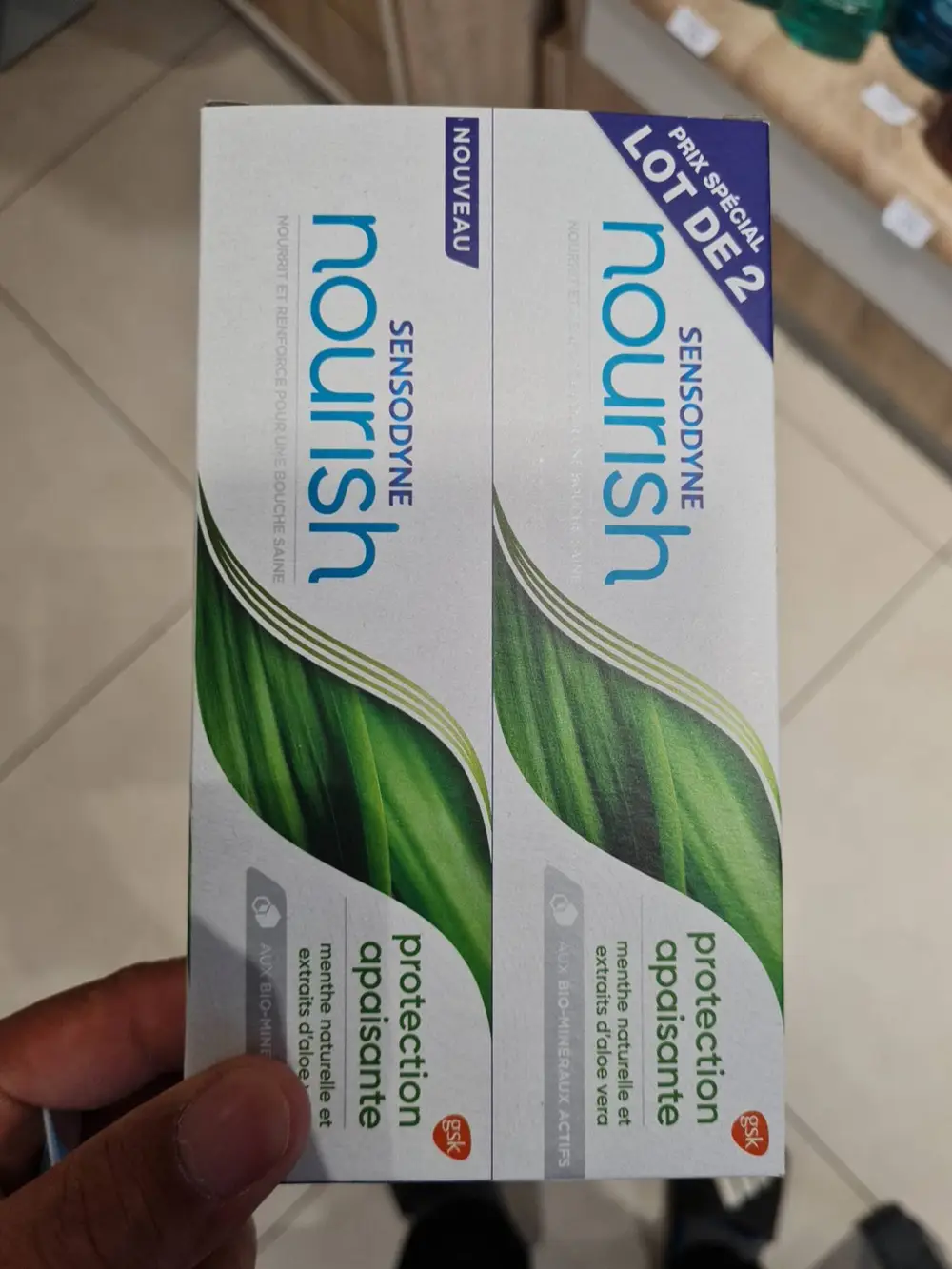 SENSODYNE - Nourish - Dentifrice protection apaisante