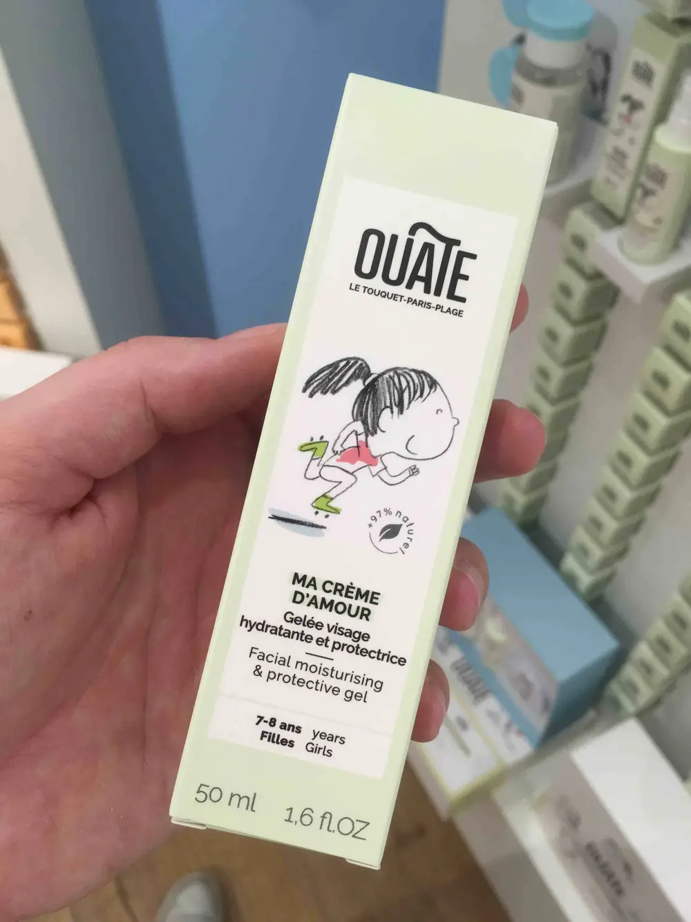 OUATE - Ma crème d'amour - Gelée visage filles 7-8 ans