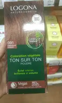 LOGONA - Ton sur ton poudre - Coloration végétale 091 chocolat chaud