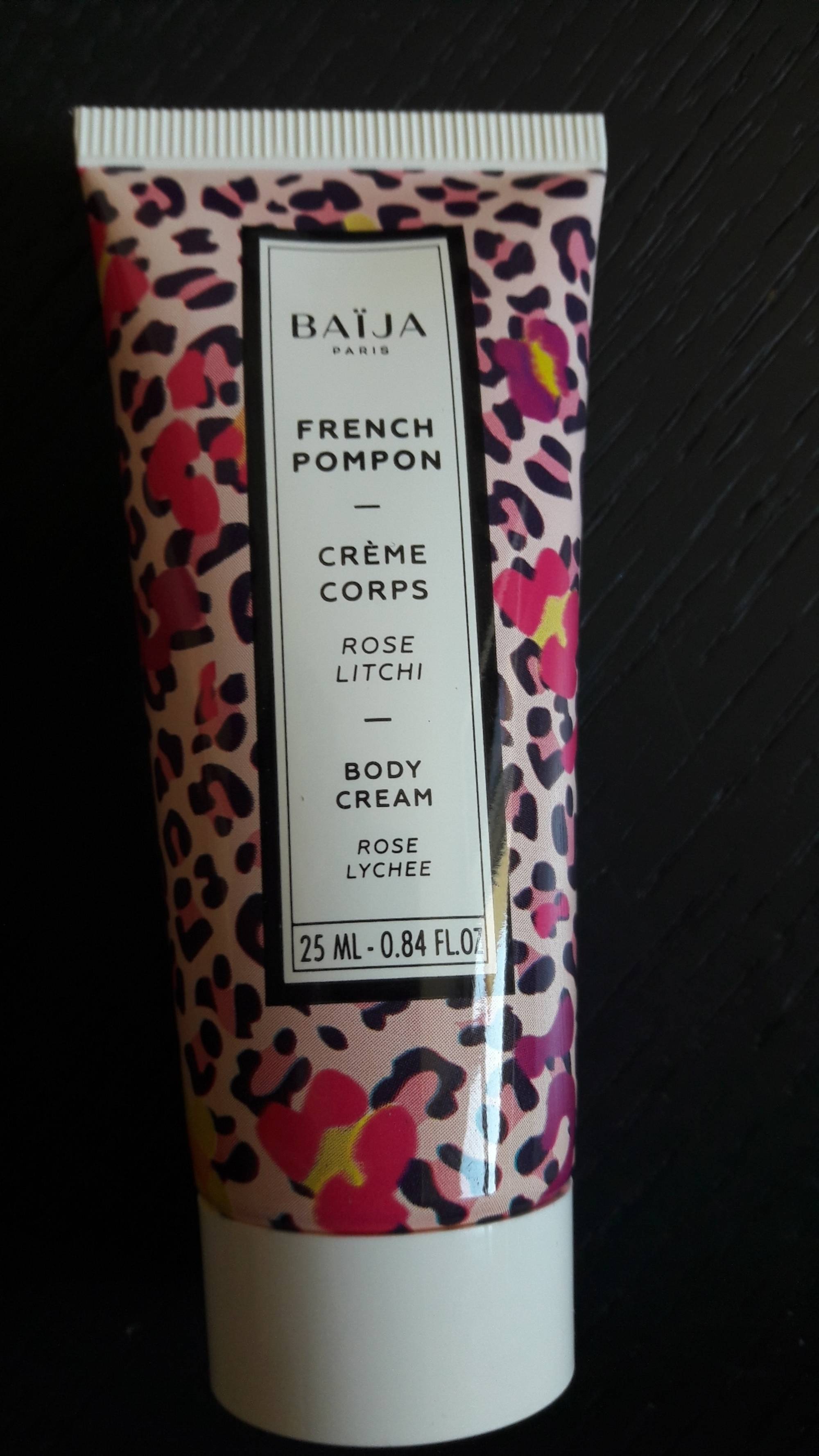 BAIJA - French pompon - Crème corps rose litchi