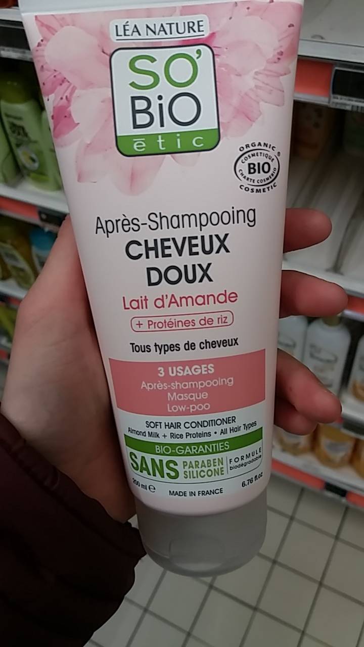 Shampoing Doux Lait D'Amande & Riz NECTAR OF BEAUTY