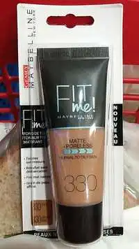 GEMEY MAYBELLINE - Fit me - Fond de teint ton sur ton matifiant - 330 caramel doré