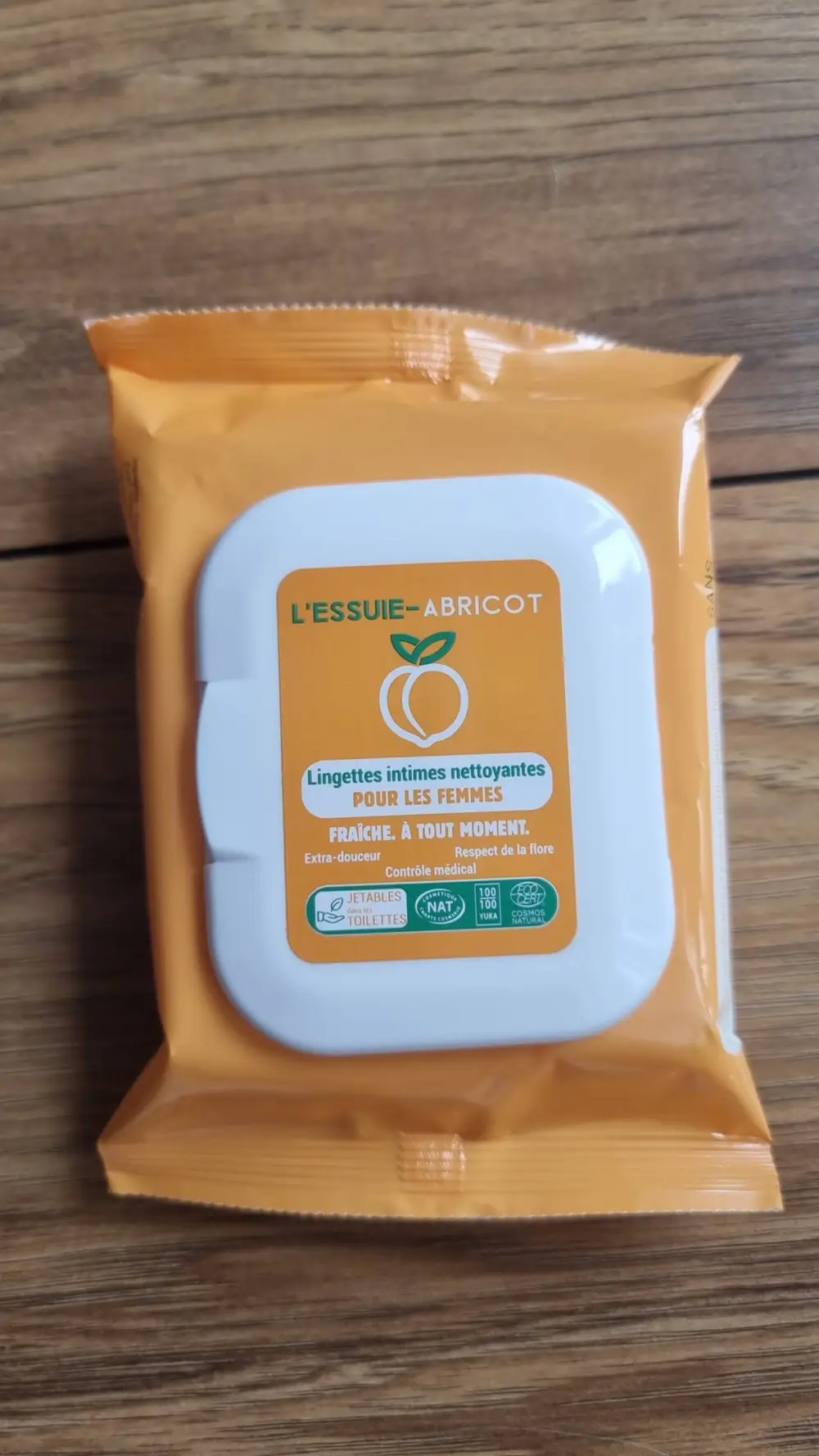 L'ESSUIE-ABRICOT - Lingettes intimes nettoyantes pour les femmes