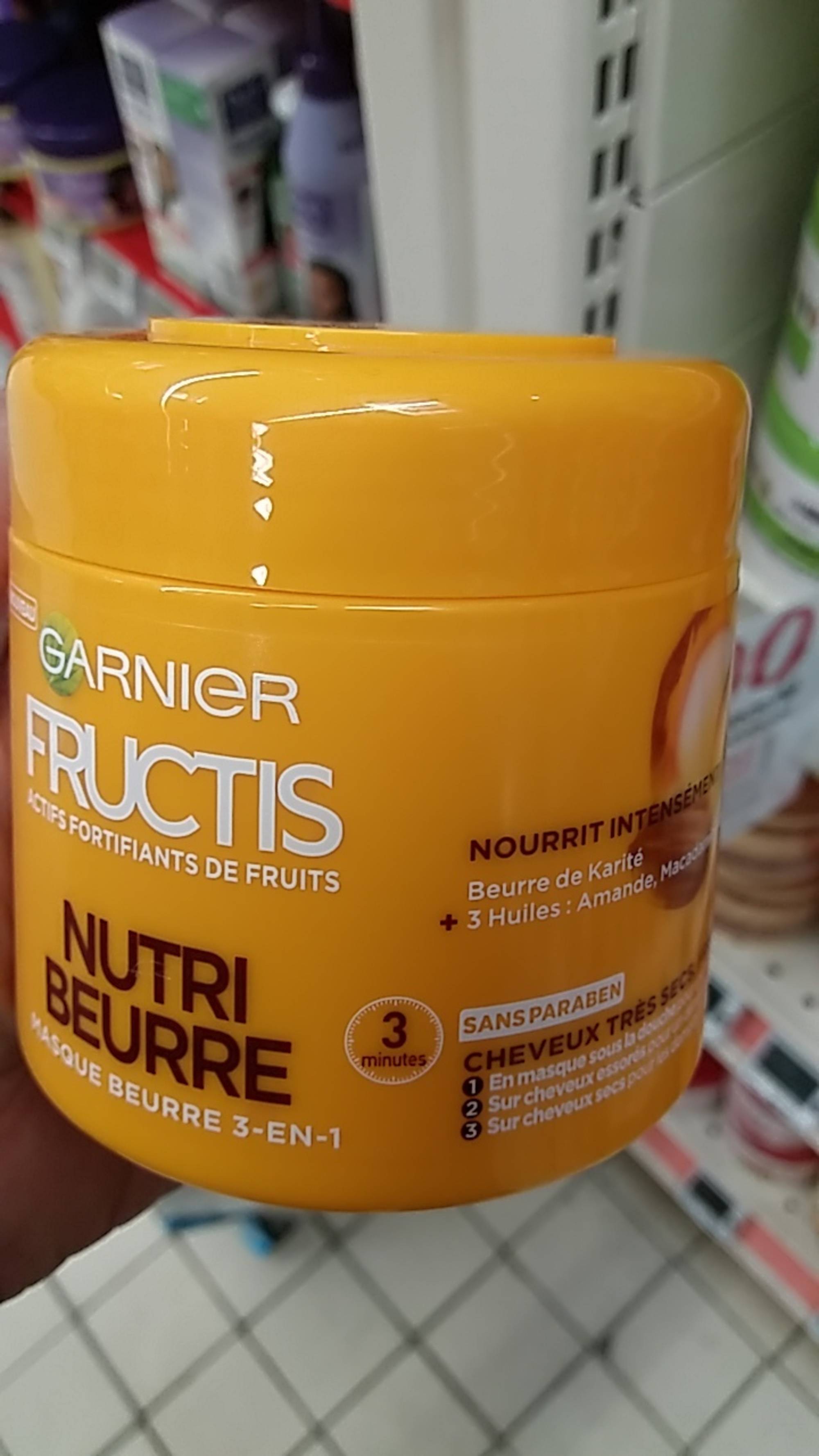 GARNIER - Fructis Nutri Beurre - Masque 3-en-1