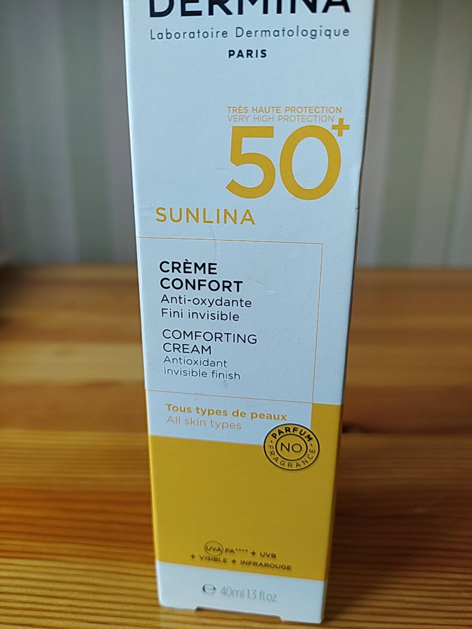 DERMINA - Sunlina - Crème confort SPF 50