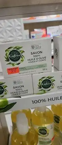 GIFRER - Savon 100% huile d'olive visage et corps