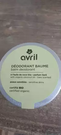 AVRIL - Déodorant baume à l'huile de coco bio