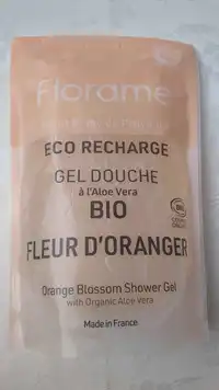 FLORAME - Gel douche à l'aloé vera bio fleur d'oranger 