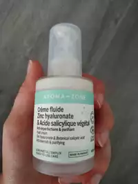 AROMA-ZONE - Crème fluide zinc hyaluronate & acide salicylique végétal