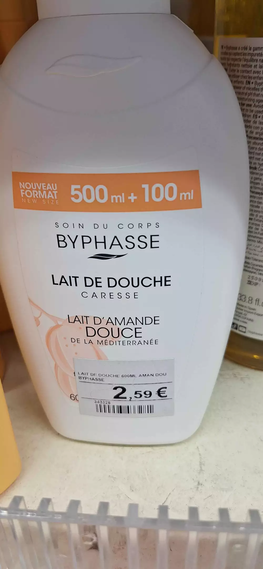 BYPHASSE - Caresse - Lait de douche