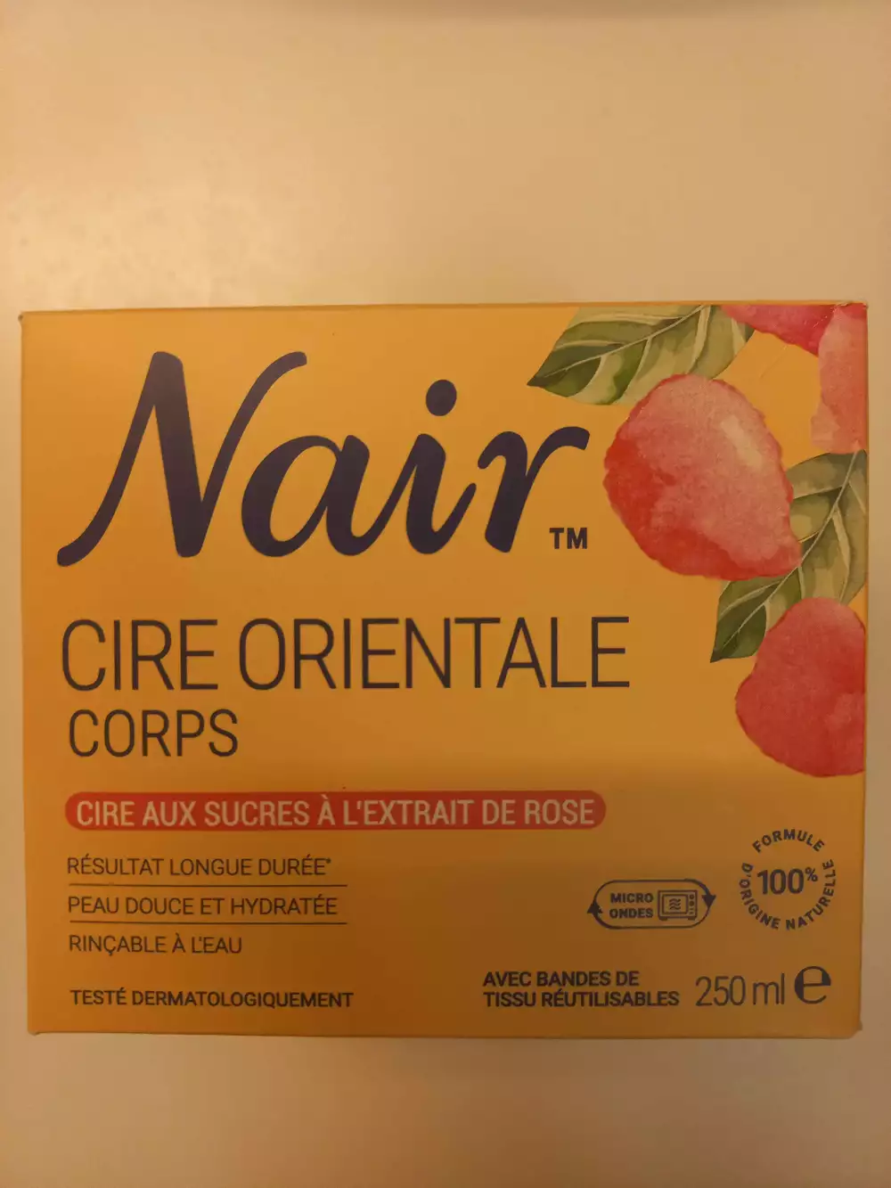 NAIR - Cire orientale corps à l'extrait de rose