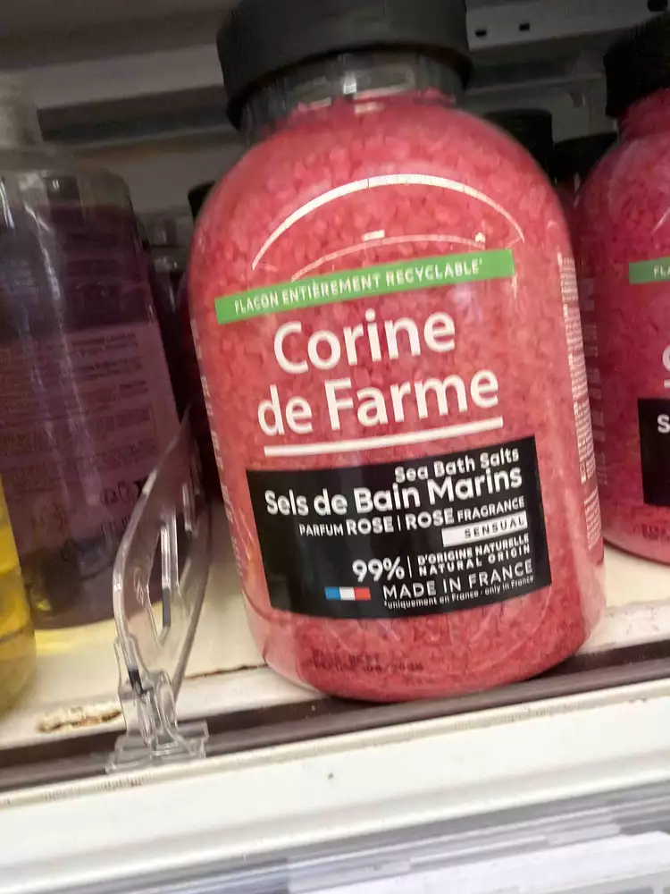 CORINE DE FARME - Sels de bain marins parfum rose