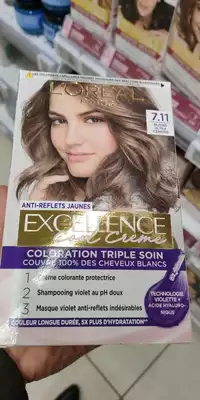 L'ORÉAL - Excllence cool crème - Coloration triple soin 7.11 blond ultra cendré