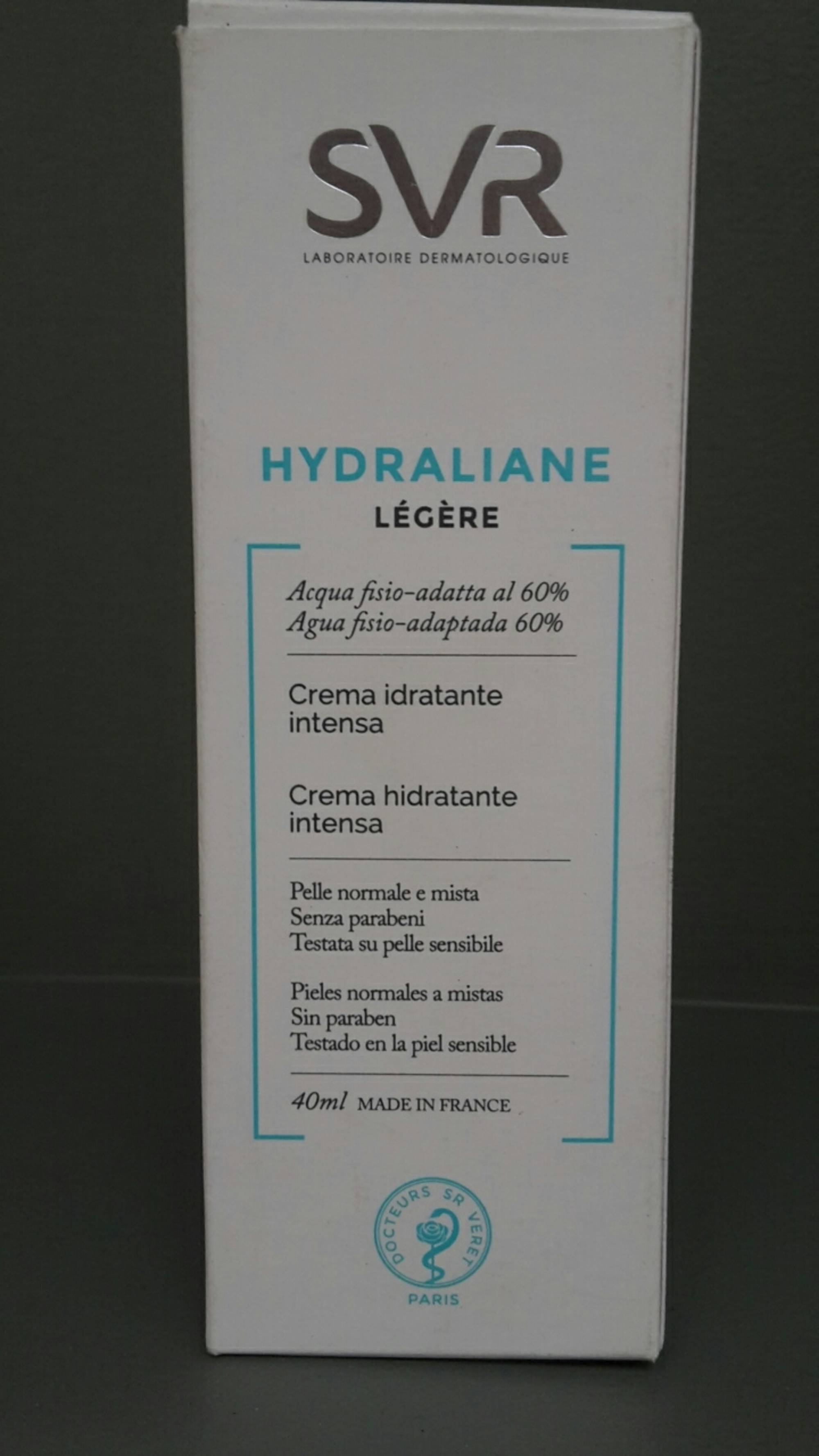 SVR HYDRALIANE Légère Crème hydratante intense 40ml 