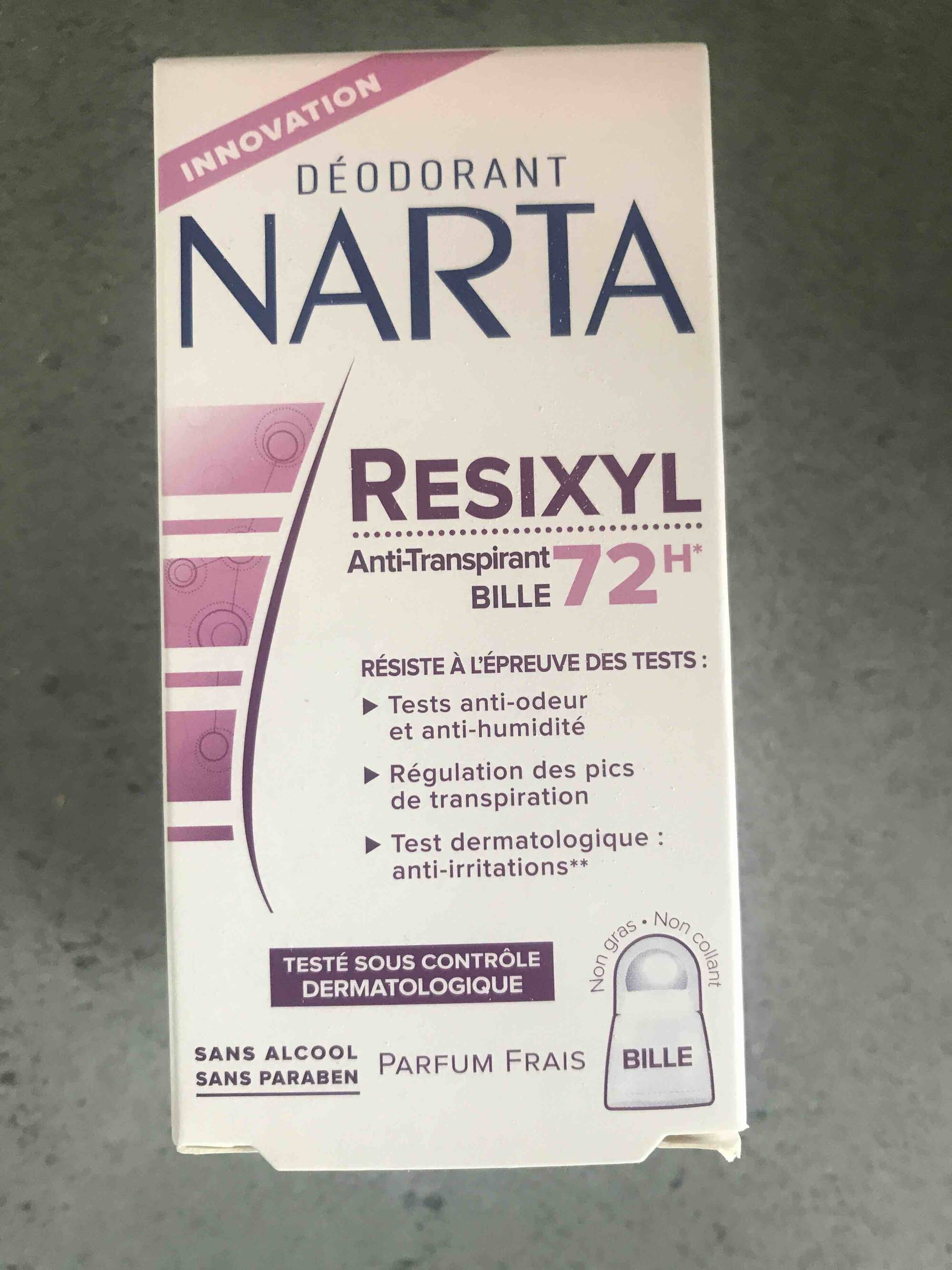 NARTA - Déodorant bille resixyl anti-transpirant 72h