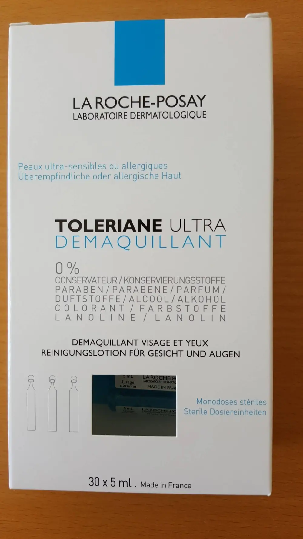 LA ROCHE-POSAY - Tolériane - Ultra démaquillant visage et yeux