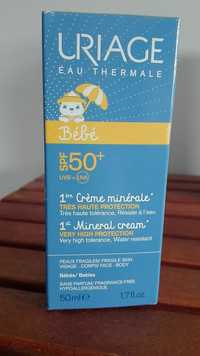 URIAGE - Eau thermale - 1ère crème minérale bébé SPF 50+