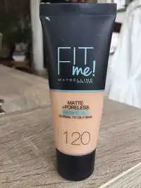 MAYBELLINE - Fit me ! matte + poreless - Fond de teint 120 beige rose