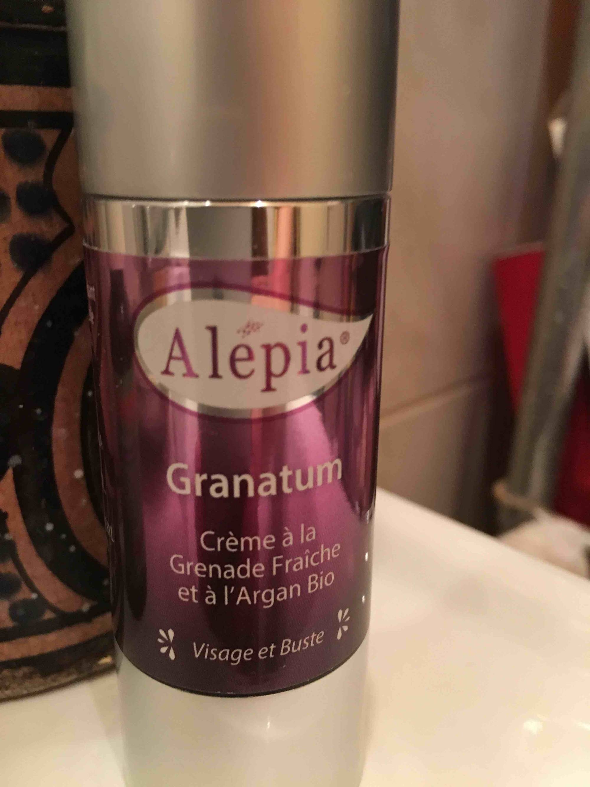 ALEPIA - Granatum - Crème à la grenade fraîche et à l'argan bio