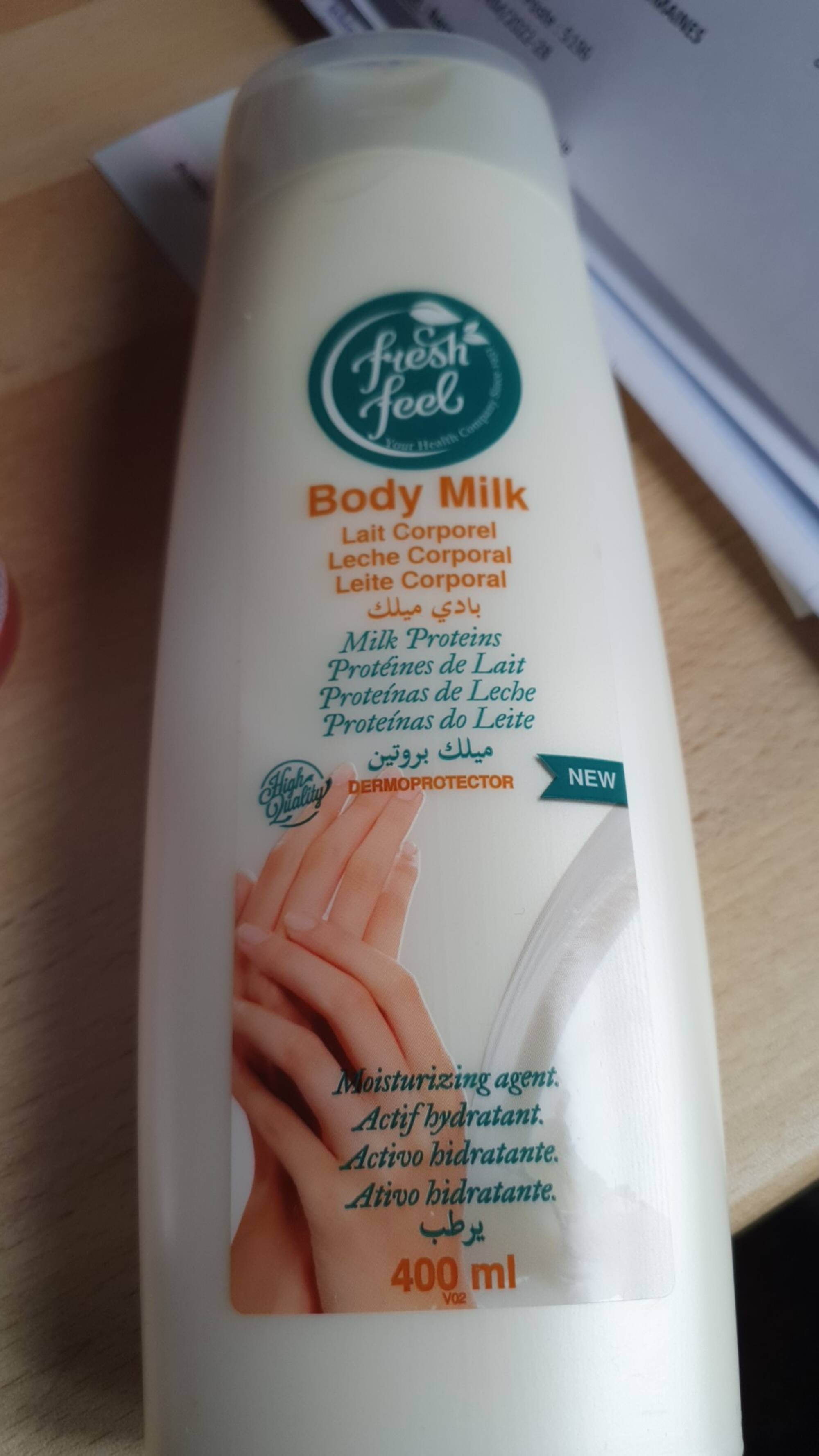 FRESH FEEL - Lait corporel protéines de lait