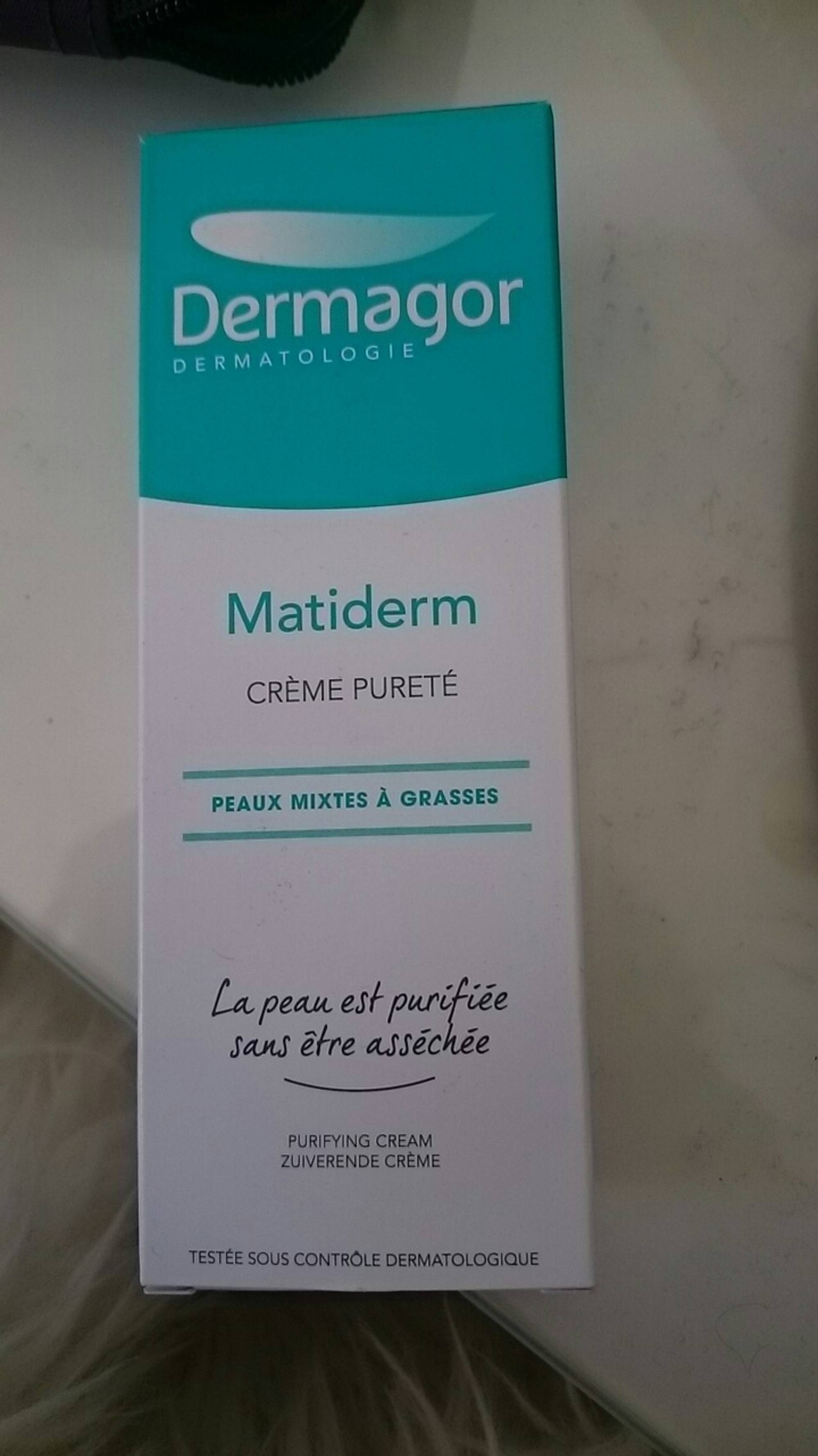 DERMAGOR - Matiderm - Crème pureté peaux mixtes à grasses