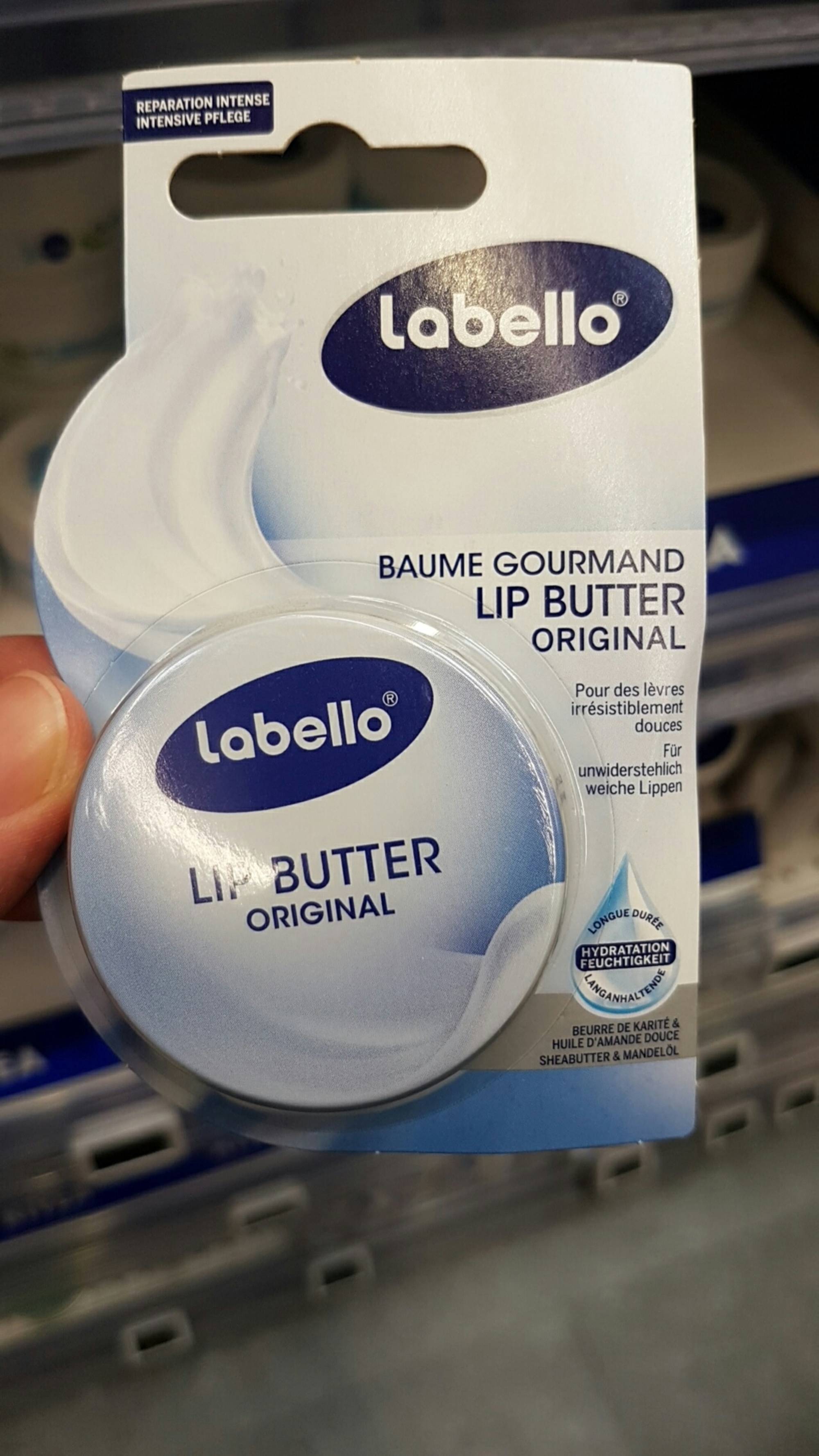 LABELLO - Lip butter original - Baume gourmand pour les lèvres irrésistiblement douces