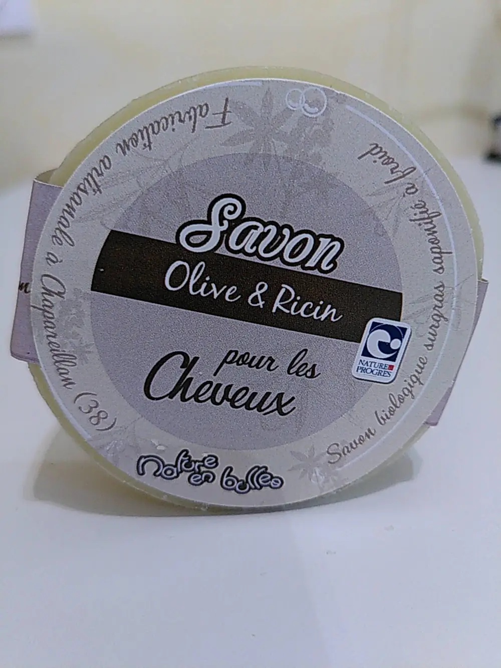 NATURE EN BULLES - Savon Olive et Ricin pour les cheveux