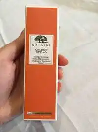 ORIGINS - Ginzing spf 40 - Hydratant énergisant teinté