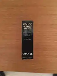 CHANEL - Rouge allure velvet - Le rouge velours lumineux 34 la raffinée