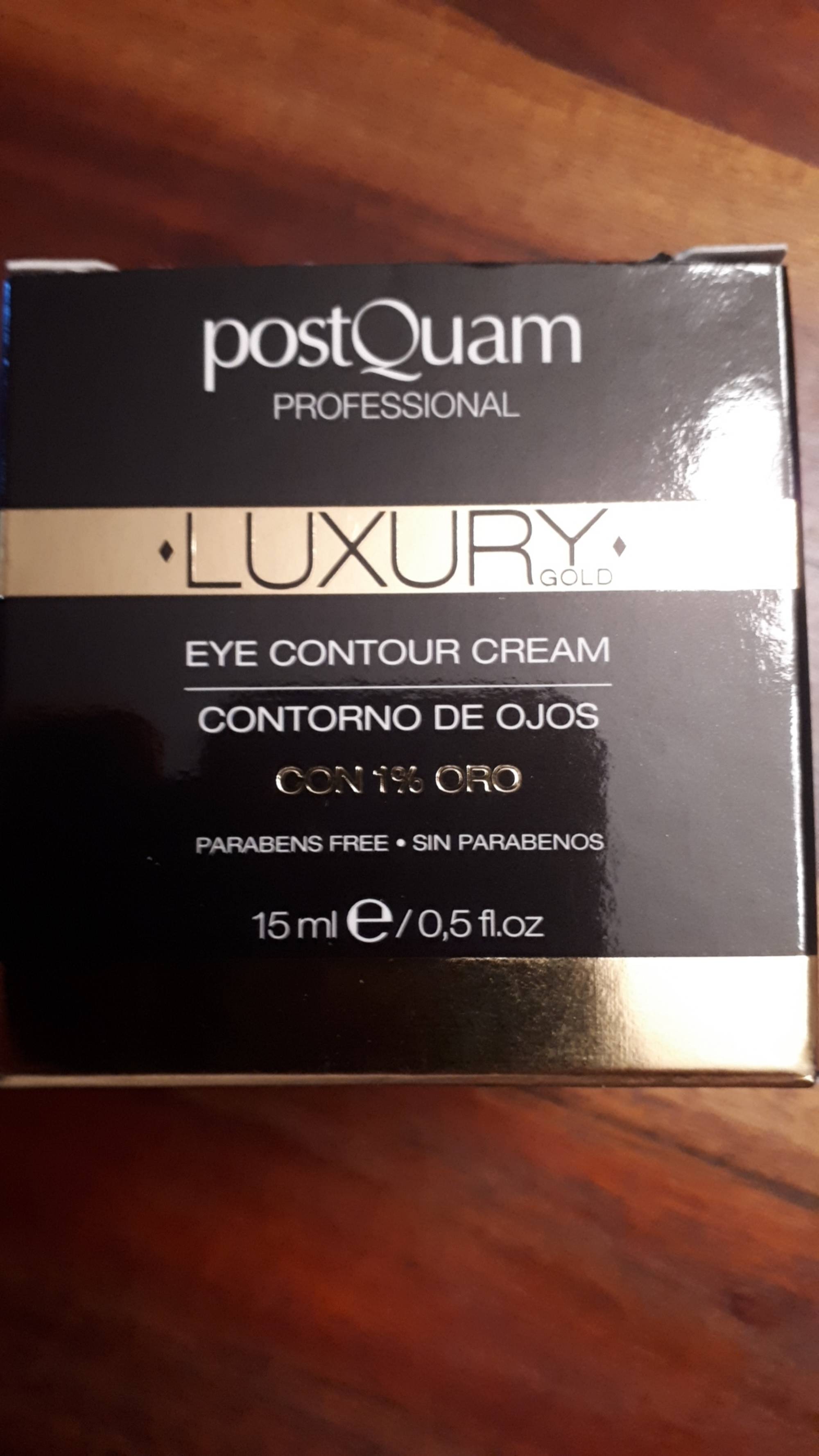 POSTQUAM - Luxury gold - Eye contour cream
