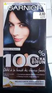 GARNIER - 100% ultra brun - Coloration permanente 2.10 le noir bleuté