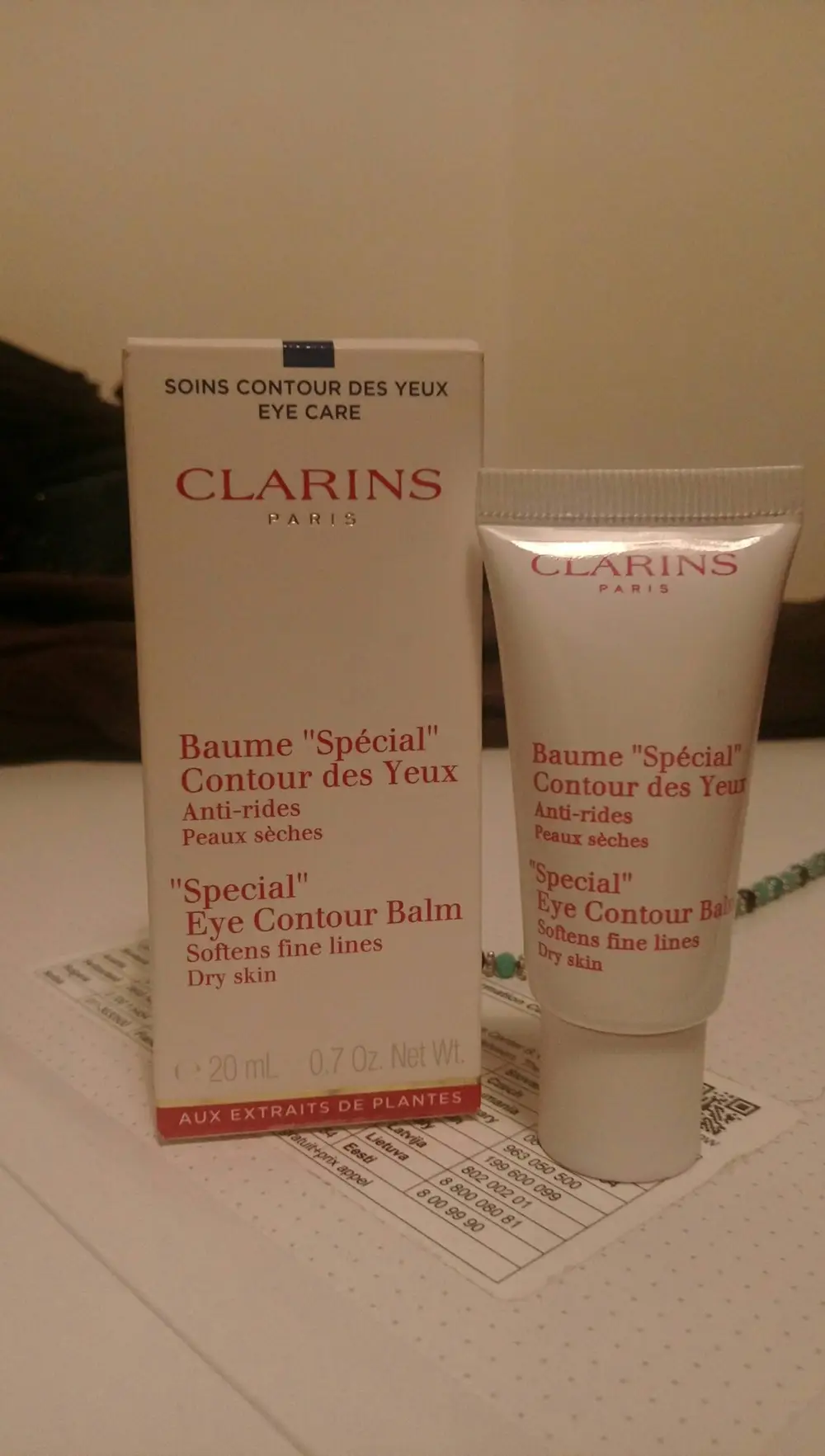 CLARINS PARIS - Baume spécial contour des yeux - Anti-rides