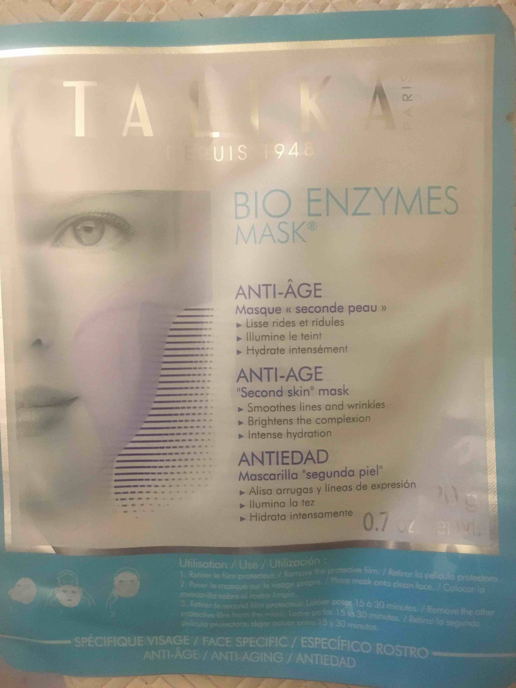 TALIKA - Bio enzymes mask - Masque seconde peau anti-âge