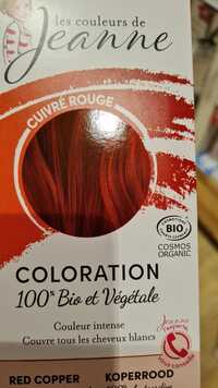 LES COULEURS DE JEANNE - Coloration 100% bio et végétale cuivré rouge