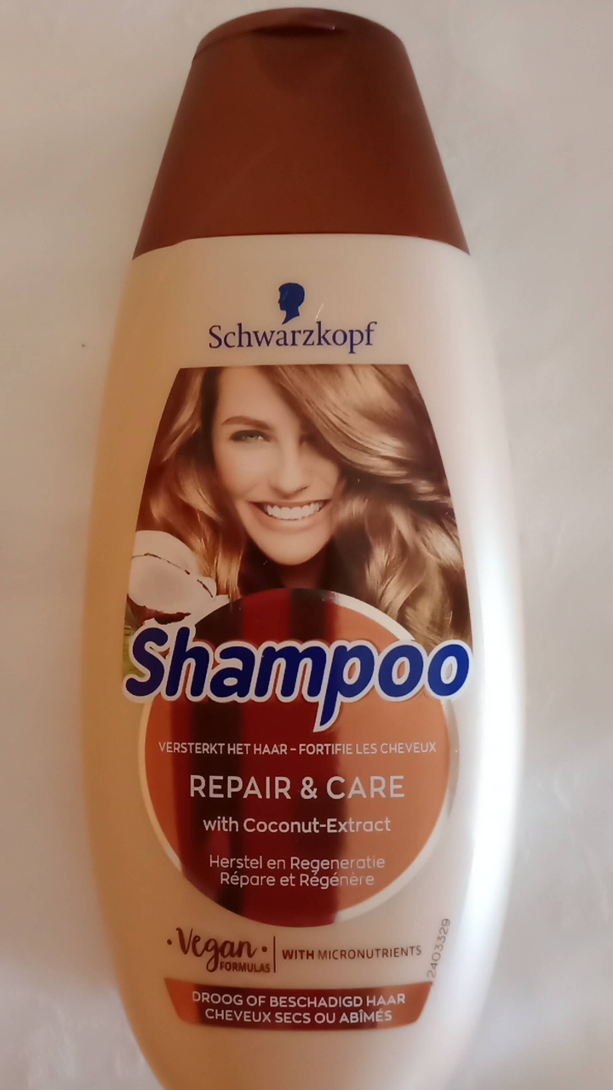 SCHWARZKOPF - Shampoo repair & care with coconut-extract