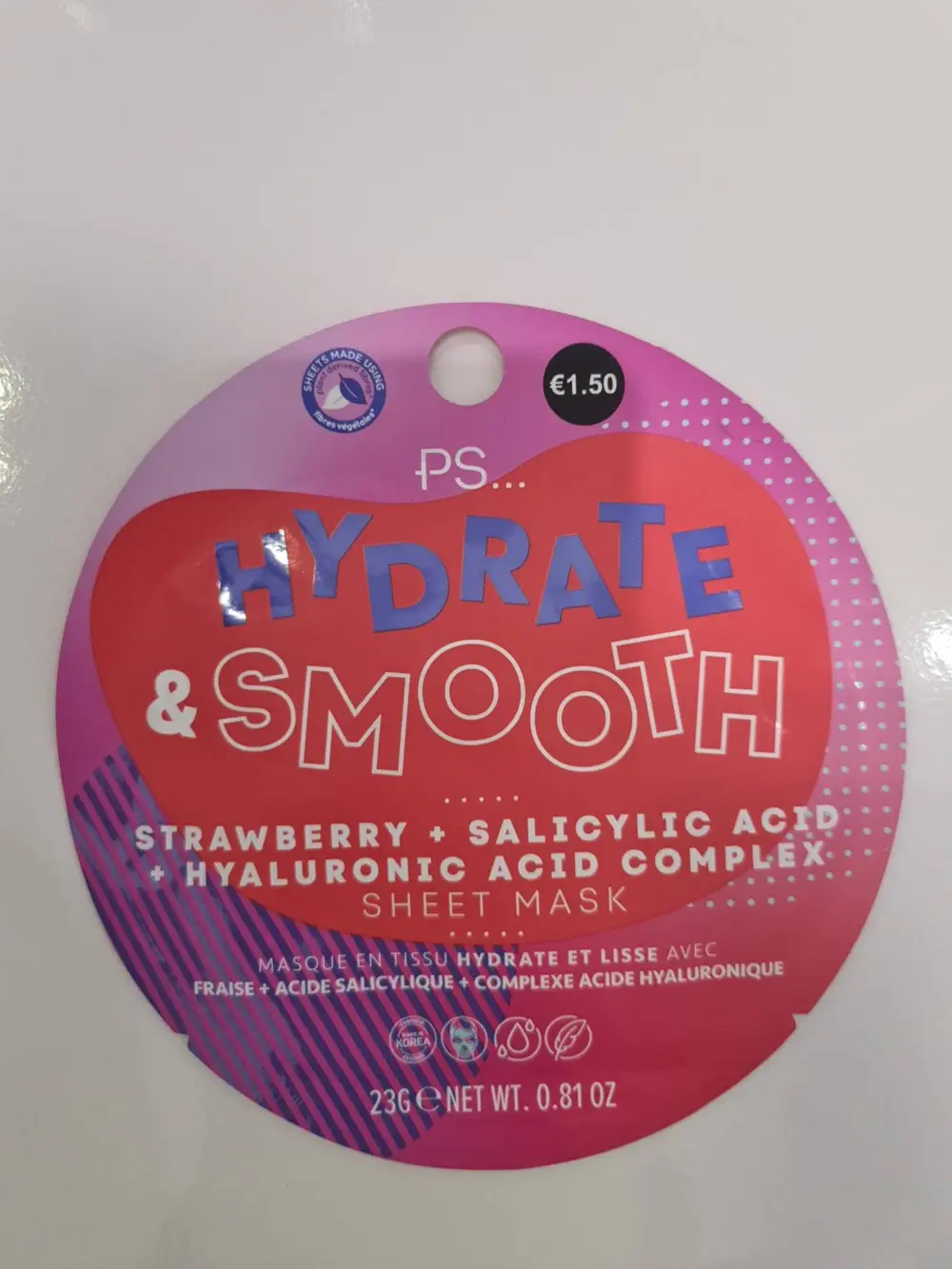 PRIMARK - Hydrate & smooth - Masque en tissu