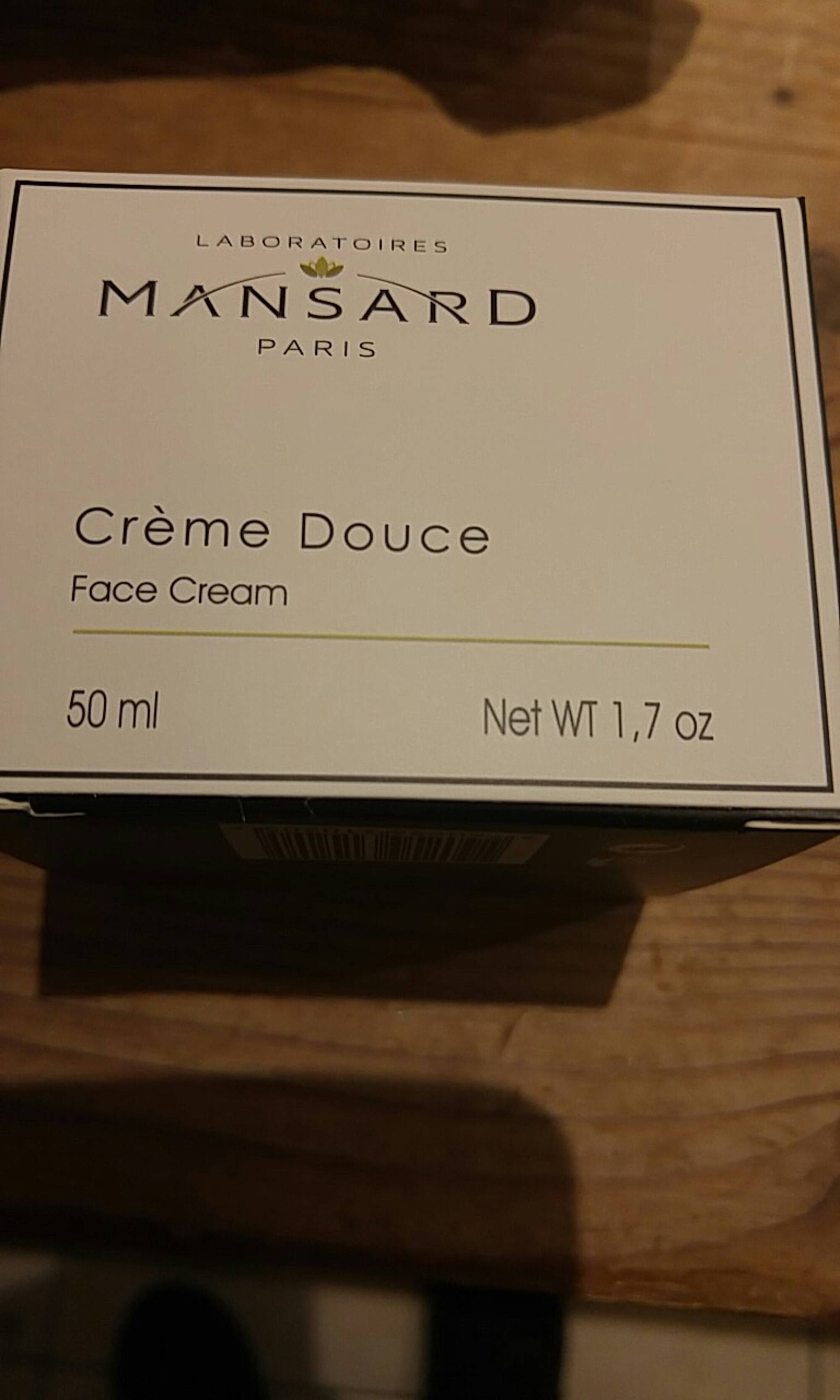 MANSARD - Crème douce - Face cream