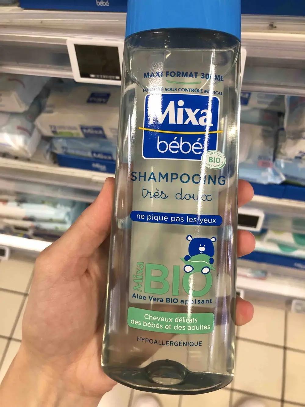 MIXA - Bébé - Shampooing très doux bio