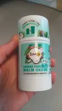 LOVEA - Huile de coco bio - Gommage visage 