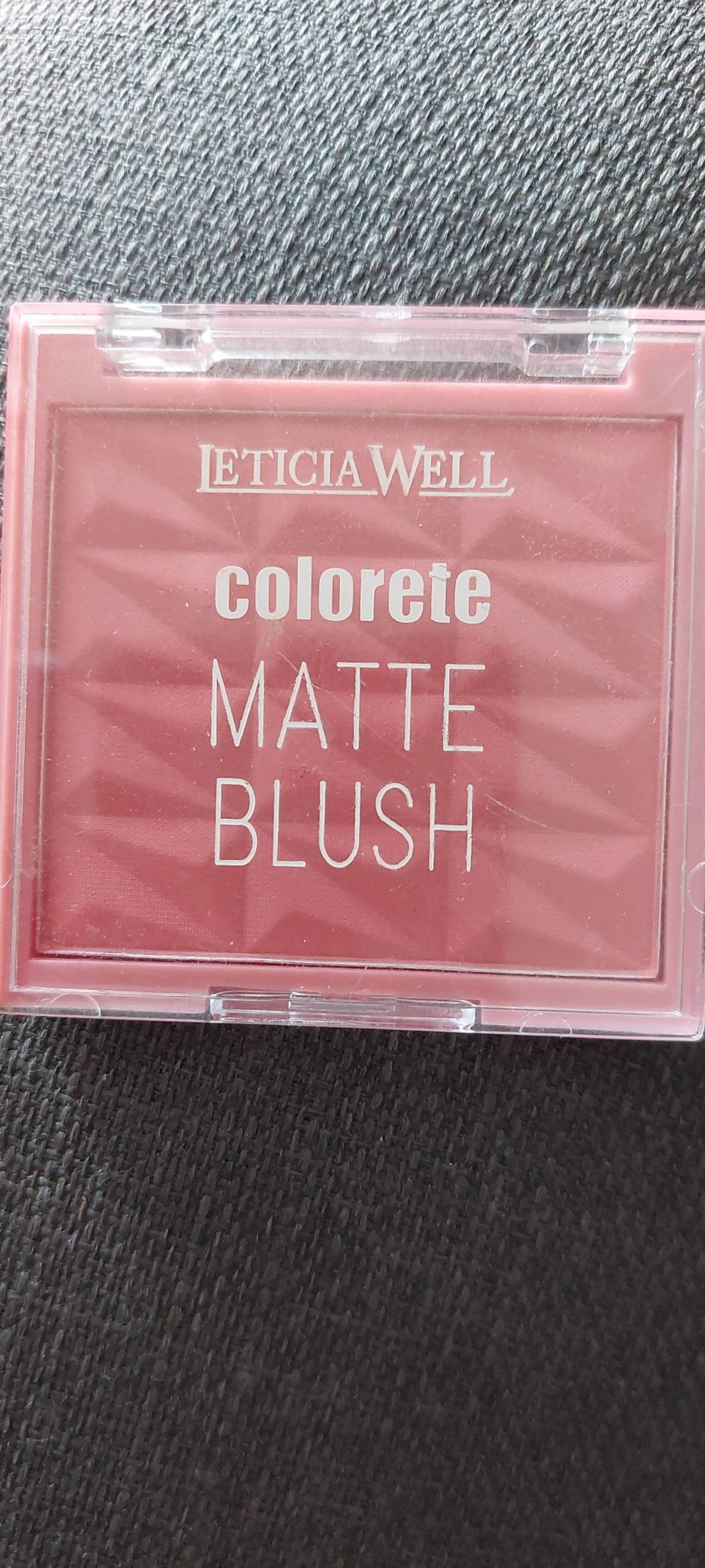 LETICIA WELL - Colorete matte blush 221 