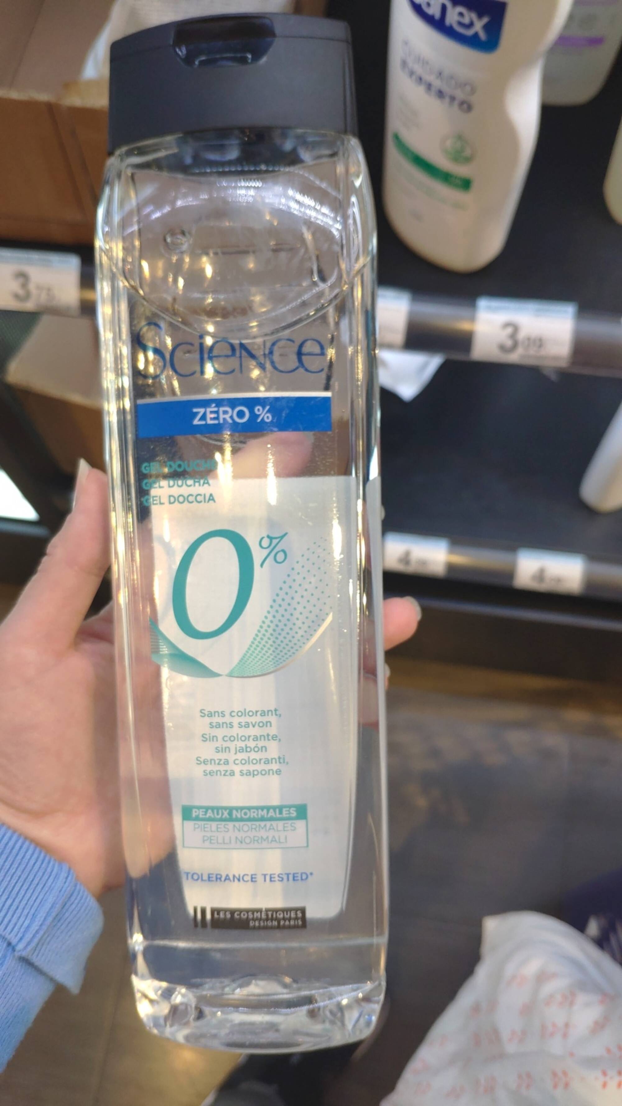 SCIENCE - Zéro 0% - Gel douche