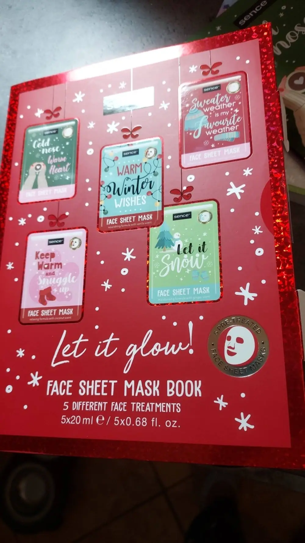 SENCE - Let it glow ! Face sheet mask book