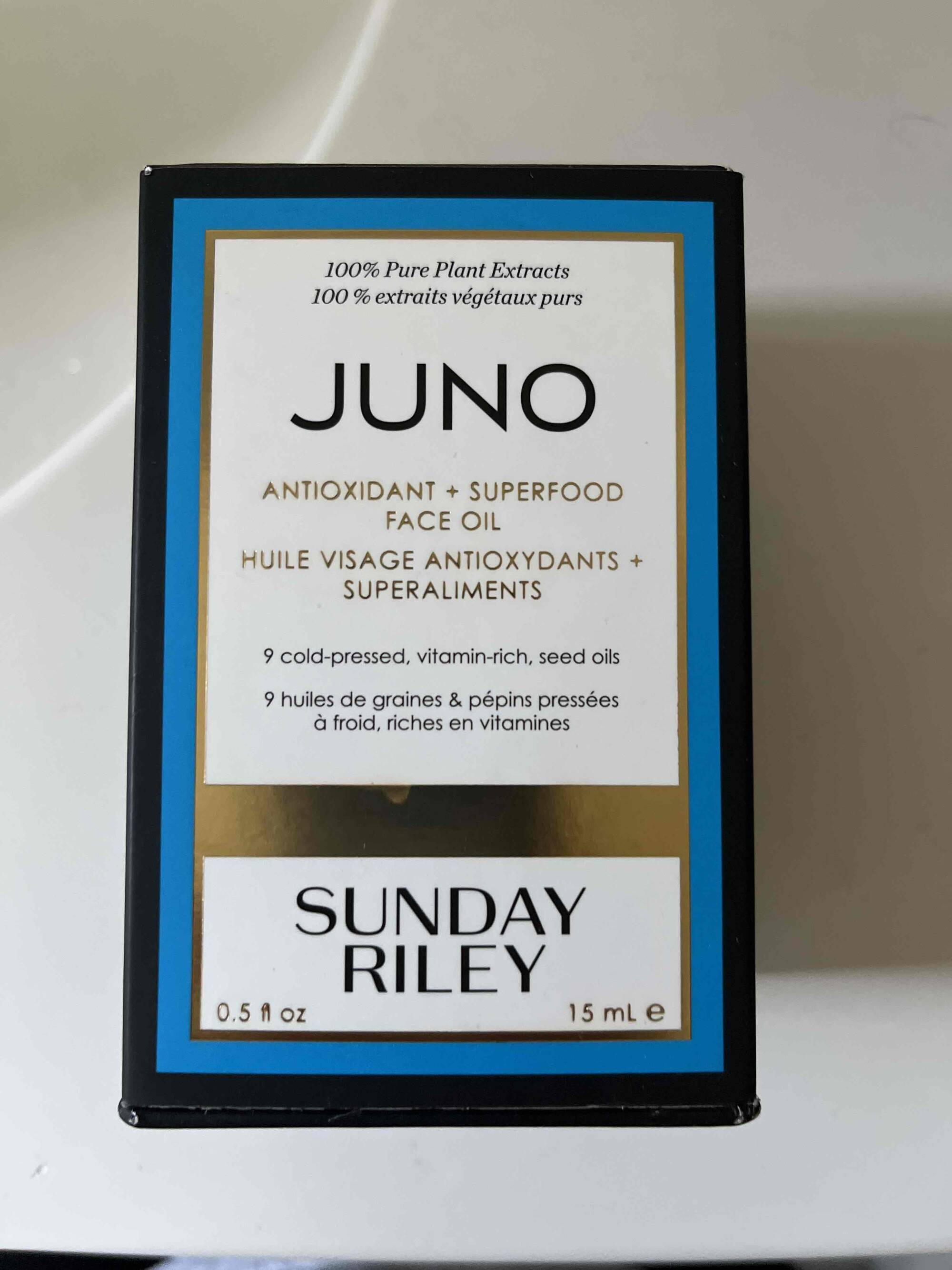 SUNDAY RILEY - Juno - huile visage antioxydants + superaliments