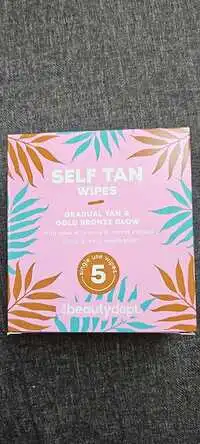 THE BEAUTY DEPT - Self tan wipes - gradual tan & gold bronze glow