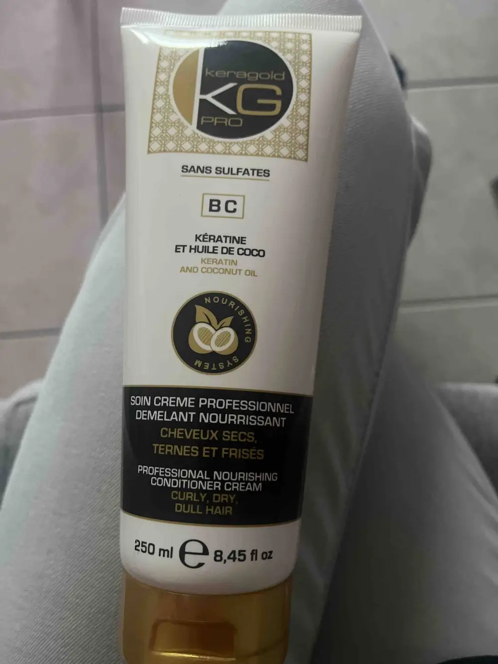 KERAGOLD PRO - Soin démêlant nourrissant kératine et huile de coco