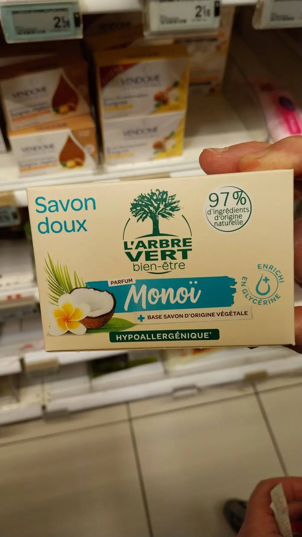 L'ARBRE VERT - Monoi - Savon doux 